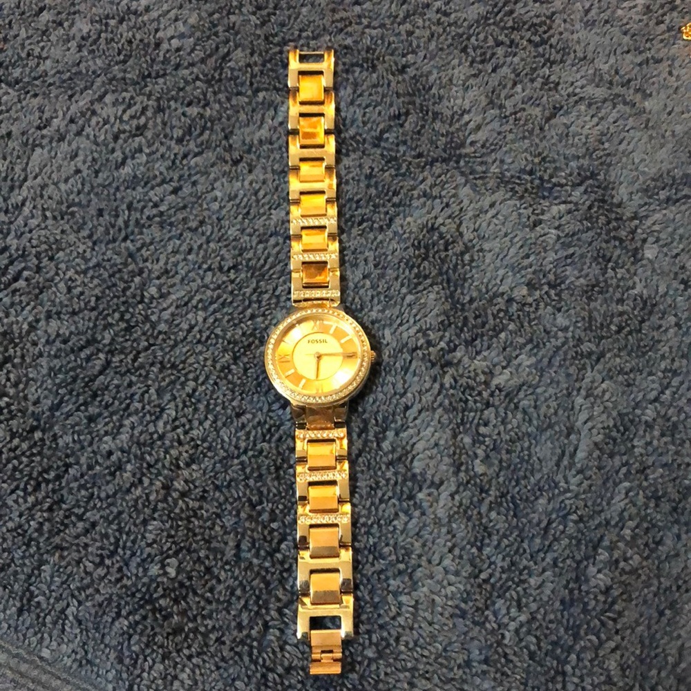 Fossil Watch Silver and Rose Gold